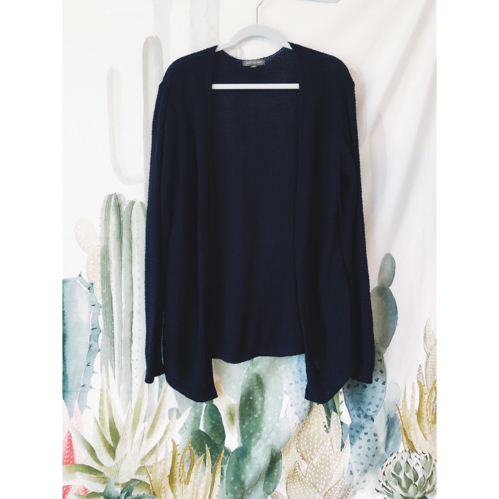 AEO comfy knit navy blue cardigan 🍃